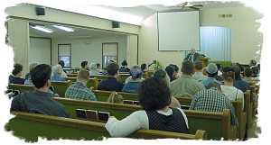 Congregation on Sunday Morning